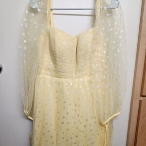 Ava Gowns Sweetheart Dress in yellow